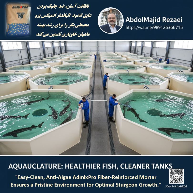 خرید اندود بهداشتی و ضدآب برای سالن پرورش خاویاری ادمیکس پرو